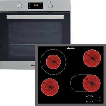 Bauknecht BAKO3 PR6 - Set aus Backofen mit Pyrolyse BAK3 KP8V IN & Elektrokochfeld CTAR 7642 IN, 60 cm